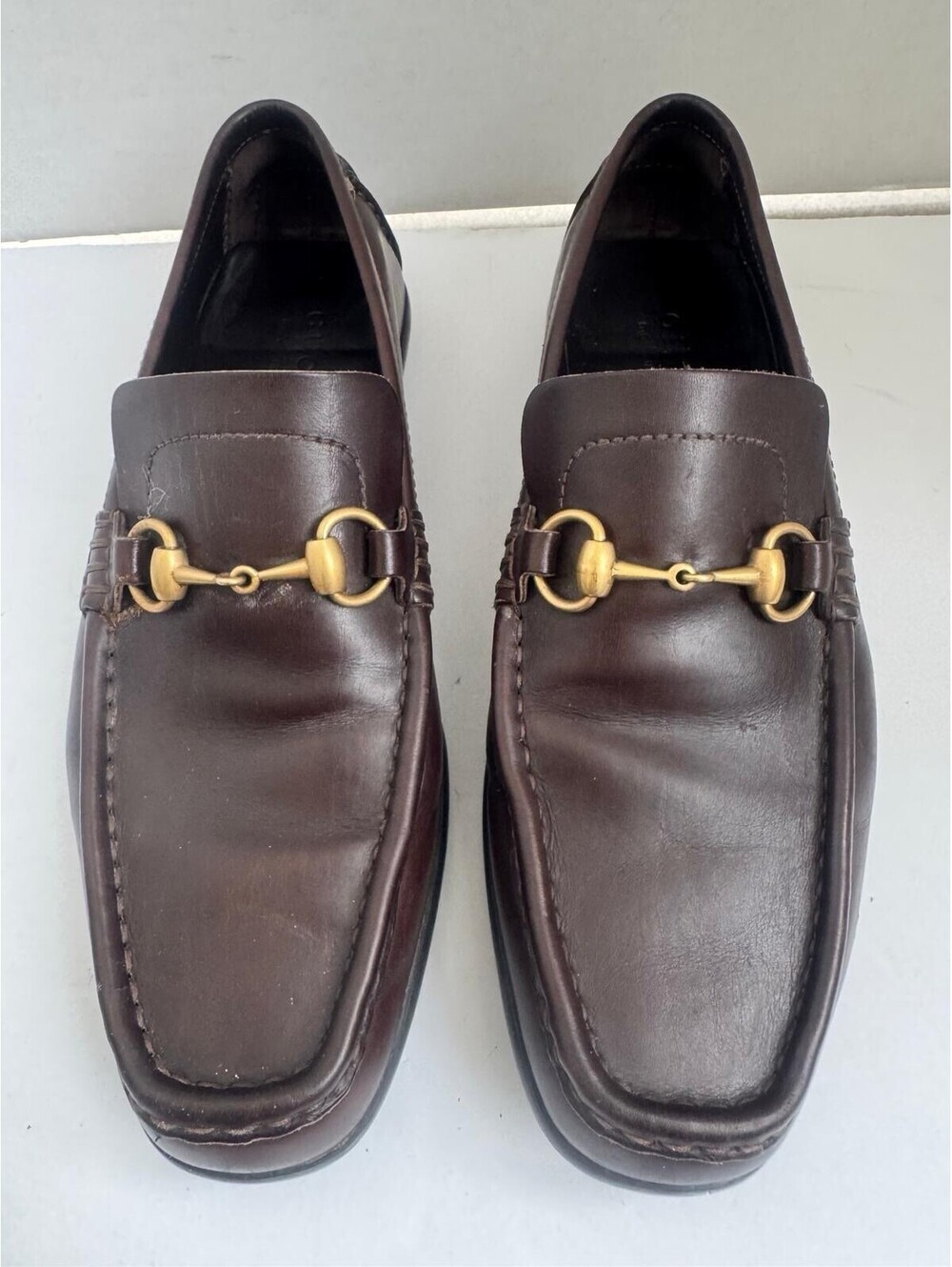 Gucci Horsebit Leather Loafer — Dark Brown Classic Slip‑On Dress Shoe